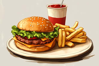 design food flyers, posters and menu cards