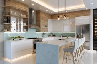 do interior design for bedroom, bathroom, kitchen, living, cafe, restaurant, etc