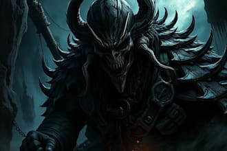 manga page custom dark berserk style art in high quality