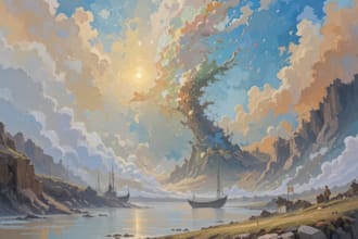create oil painting into digital oil painting