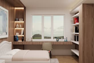 3d visualization of the interior of your room