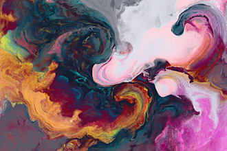 paint your dreams as an abstract marble artwork