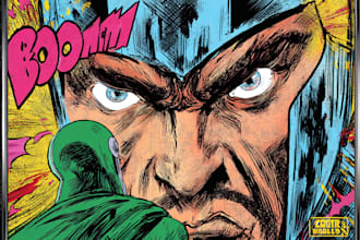 draw retro vintage horror comic art   comic book