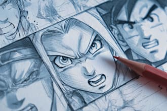 illustrate a graphic novel or comic book cover for you