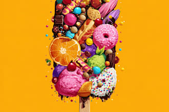 design food pop art of your food pop art