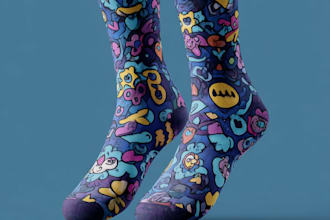 design custom and unique socks design