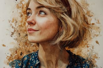 paint a unique watercolor portrait for you
