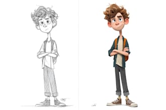 draw amazing and original cartoon caricature in sketch