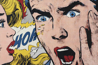 draw pop art portrait in roy lichtenstein style