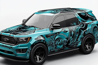 design racing car, livery racing car and sports car wrap