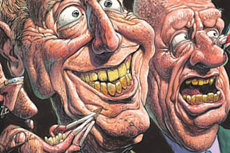 do a political cartoon art