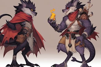draw furry and cute art for you