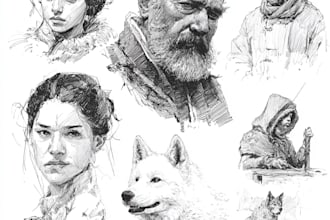 draw authentic sketch of people, animal or any object