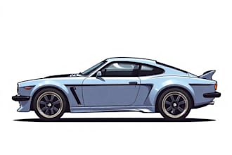make amazing vector car portrait form your car
