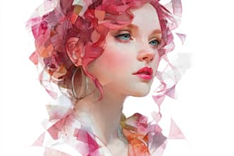 create watercolor and digital illustrations