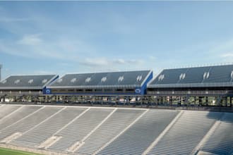 redesign outdoor arena,stadium seating section,large event,3d external rendering