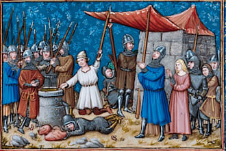 draw medieval illustration, art, miniatures