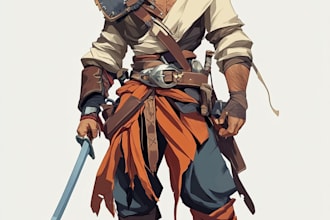 draw 2d game character or 2d game character