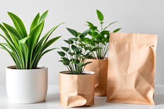 draw plants for your commercial packaging