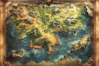 make vector map illustration fantasy map maker city map