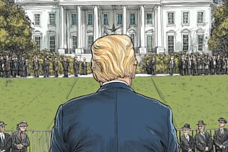 do a political cartoon art