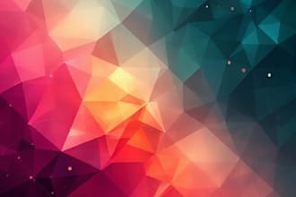 create abstract geometric digital art