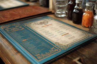 design a restaurant menu, food menu, fast food flyer