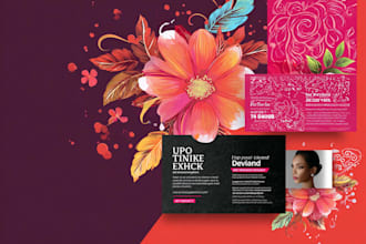 case study design, company flyer or brochure