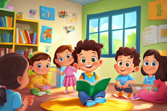 illustrate whimsical and professional children books