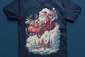 ugly christmas sweater and t shirts design
