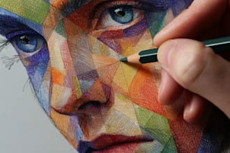 draw abstract painting art or color abstract art
