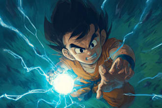 do any dragon ball style illustration for you
