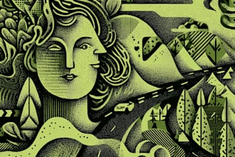 create awesome linocut illustration art
