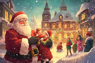 create festive holiday christmas design illustration