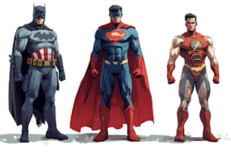 do superhero comic book illustration marvel