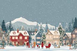 design christmas themed illustration
