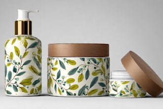 design cosmetic packaging  bottle or jar mockup