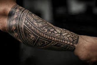 make your sleeve tattoo, tribal tattoo, realistic tattoo