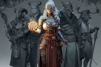 draw a fantasy illustration for you