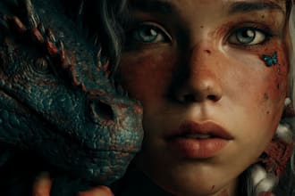 paint a dark fantasy portrait
