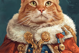 draw custom pet portrait or animal art
