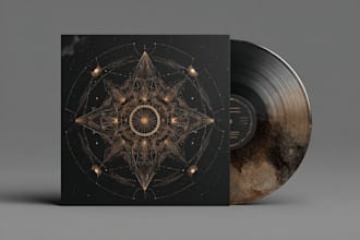 design unique album cover art, cover art