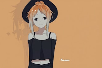 draw anime simple art