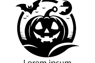 carve your logo on halloween pumpkin