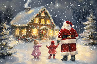 design christmas themed illustration
