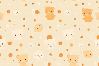 do seamless pattern design for babies textile