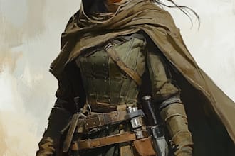 draw a fantasy character ilustration