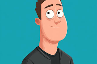 draw disney style cartoon portrait