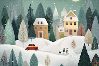 create festive holiday christmas design illustration