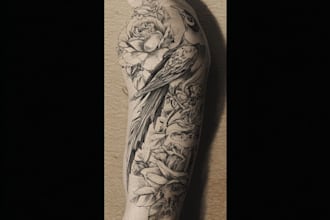 create a tattoo design of tattoo sleeve